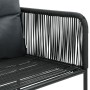 Set de comedor de jardín de 7 piezas PVC ratán negro by , Garden sets - Ref: Foro24-3060104, Price: 624,25 €, Discount: %