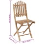 Sillas de jardín plegables 2 unidades bambú con cojines von , Gartenstühle - Ref: Foro24-3063993, Preis: 117,20 €, Rabatt: %