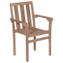 Sillas de jardín apilables 6 uds madera maciza teca con cojines von , Gartenstühle - Ref: Foro24-3073428, Preis: 750,09 €, Ra...