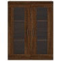 Aparador alto madera contrachapada marrón roble 69,5x34x180 cm de , Aparadores - Ref: Foro24-3198664, Precio: 178,21 €, Descu...