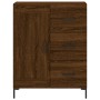 Aparador alto madera contrachapada marrón roble 69,5x34x180 cm de , Aparadores - Ref: Foro24-3198664, Precio: 178,21 €, Descu...