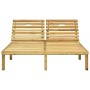 Tumbona doble y cojines beige madera pino impregnada de , Tumbonas - Ref: Foro24-3065882, Precio: 216,11 €, Descuento: %