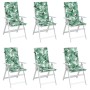 Cojines de silla de respaldo alto 6 uds tela estampado de hojas von , Kissen für Stühle und Sofas - Ref: Foro24-361246, Preis...