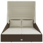 Tumbona con toldo plegable ratán sintético marrón 200x114x128cm von , Betten im Freien - Ref: Foro24-362272, Preis: 328,38 €,...