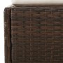 Tumbona con toldo plegable ratán sintético marrón 200x114x128cm von , Betten im Freien - Ref: Foro24-362272, Preis: 328,38 €,...