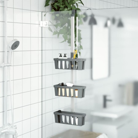 Estante colgante de ducha aluminio 30x15x(67-105) cm de , Jaboneras - Ref: Foro24-154599, Precio: 23,57 €, Descuento: %