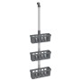 Estante colgante de ducha aluminio 30x15x(67-105) cm de , Jaboneras - Ref: Foro24-154599, Precio: 23,57 €, Descuento: %