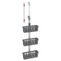 Estante colgante de ducha aluminio 30x15x(67-105) cm de , Jaboneras - Ref: Foro24-154599, Precio: 23,57 €, Descuento: %