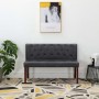 Banco de piel de ante artificial gris 120 cm von , Bänke für Hallen und Lager - Ref: Foro24-288574, Preis: 227,96 €, Rabatt: %