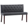 Banco de piel de ante artificial gris 120 cm von , Bänke für Hallen und Lager - Ref: Foro24-288574, Preis: 227,96 €, Rabatt: %