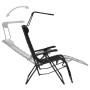 Tumbona plegable de textilene negro de , Tumbonas - Ref: Foro24-312467, Precio: 100,94 €, Descuento: %