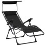 Tumbona plegable de textilene negro de , Tumbonas - Ref: Foro24-312467, Precio: 100,94 €, Descuento: %
