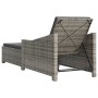 Tumbona de jardín con cojín de ratán sintético gris oscuro by , Loungers - Ref: Foro24-317180, Price: 230,54 €, Discount: %