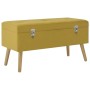 Banco con compartimento de terciopelo amarillo mostaza 80 cm von , Bänke für Hallen und Lager - Ref: Foro24-329930, Preis: 97...