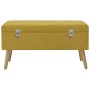 Banco con compartimento de terciopelo amarillo mostaza 80 cm von , Bänke für Hallen und Lager - Ref: Foro24-329930, Preis: 97...