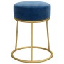 Hocker redondo azul terciopelo von , Klapphocker und Stühle - Ref: Foro24-340254, Preis: 47,02 €, Rabatt: %