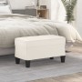 Banco de cuero sintético color crema 70x35x41 cm by , Banks - Ref: Foro24-349440, Price: 45,08 €, Discount: %