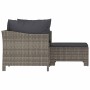Set de muebles de jardín 3 pzas y cojines ratán sintético gris de , Conjuntos de jardín - Ref: Foro24-362685, Precio: 227,58 €