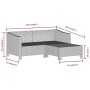 Set de muebles de jardín 3 pzas y cojines ratán sintético gris by , Garden sets - Ref: Foro24-362685, Price: 284,57 €, Discou...