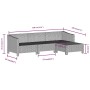 Set de muebles de jardín 4 pzas y cojines ratán sintético gris von , Gartensets - Ref: Foro24-362687, Preis: 356,02 €, Rabatt: %