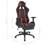 Silla de oficina racing reclinable con reposapiés rojo de , Sillas de oficina - Ref: Foro24-20168, Precio: 213,50 €
