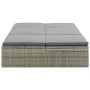 Tumbona convertible con cojín de ratán sintético gris von , Betten im Freien - Ref: Foro24-46244, Preis: 328,78 €, Rabatt: %