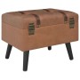 Taburete de almacenamiento 40 cm marrón cuero sintético von , Bänke für Hallen und Lager - Ref: Foro24-247531, Preis: 61,14 €...