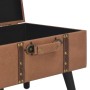 Taburete de almacenamiento 40 cm marrón cuero sintético von , Bänke für Hallen und Lager - Ref: Foro24-247531, Preis: 61,14 €...