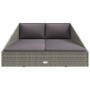 Tumbona cama de jardín ratán sintético gris 110x200 cm von , Betten im Freien - Ref: Foro24-45777, Preis: 289,81 €, Rabatt: %