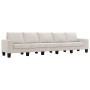 Sofá de 5 plazas tela color crema de , Sofás - Ref: Foro24-287142, Precio: 524,08 €, Descuento: %