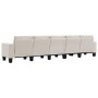 Sofá de 5 plazas tela color crema de , Sofás - Ref: Foro24-287142, Precio: 524,08 €, Descuento: %