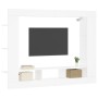 Mueble para TV madera de ingeniería blanco 152x22x113 cm by , TV Furniture - Ref: Foro24-833722, Price: 99,32 €, Discount: %