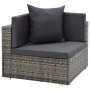 Set de muebles de jardín 7 pzas y cojines ratán sintético gris de , Conjuntos de jardín - Ref: Foro24-44601, Precio: 767,58 €...