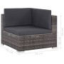 Set de muebles de jardín 7 pzas y cojines ratán sintético gris de , Conjuntos de jardín - Ref: Foro24-44601, Precio: 767,58 €...
