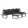 Juego de sofás de esquina 2 piezas con cojines aluminio WPC by , Outdoor sofas - Ref: Foro24-44704, Price: 494,31 €, Discount: %