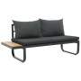 Juego de sofás de esquina 2 piezas con cojines aluminio WPC by , Outdoor sofas - Ref: Foro24-44704, Price: 494,31 €, Discount: %