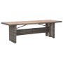 Set de comedor de jardín 9 pzas y cojines ratán sintético gris de , Conjuntos de jardín - Ref: Foro24-46047, Precio: 1,00 €, ...