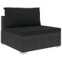 Set de muebles de jardín 9 pzas y cojines ratán sintético negro von , Gartensets - Ref: Foro24-46776, Preis: 938,71 €, Rabatt: %