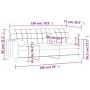 Sofá de 3 plazas con cojines tela rojo tinto 180 cm von , Sofas - Ref: Foro24-3200796, Preis: 239,66 €, Rabatt: %