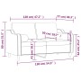 Sofá de 2 plazas con cojines tela gris taupe 120 cm von , Sofas - Ref: Foro24-3200844, Preis: 217,93 €, Rabatt: %