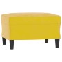 Sofá de 3 plazas con taburete terciopelo amarillo 180 cm by , Sofas - Ref: Foro24-3201113, Price: 298,08 €, Discount: %