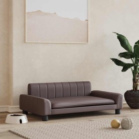 Cama para perros de cuero sintético marrón 90x53x30 cm von , Betten für Hunde - Ref: Foro24-171854, Preis: 88,23 €, Rabatt: %