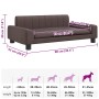 Cama para perros de cuero sintético marrón 90x53x30 cm von , Betten für Hunde - Ref: Foro24-171854, Preis: 88,23 €, Rabatt: %