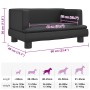 Cama para perros de cuero sintético negro 60x40x30 cm by , Beds for dogs - Ref: Foro24-171913, Price: 69,51 €, Discount: %