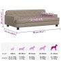 Cama para perros de cuero sintético color capuchino 90x53x30 cm by , Beds for dogs - Ref: Foro24-171880, Price: 114,25 €, Dis...