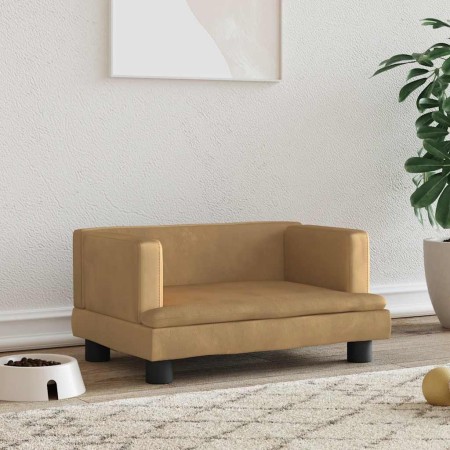 Cama para perros de terciopelo marrón 60x40x30 cm von , Betten für Hunde - Ref: Foro24-171911, Preis: 66,43 €, Rabatt: %
