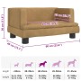 Cama para perros de terciopelo marrón 60x40x30 cm von , Betten für Hunde - Ref: Foro24-171911, Preis: 66,43 €, Rabatt: %