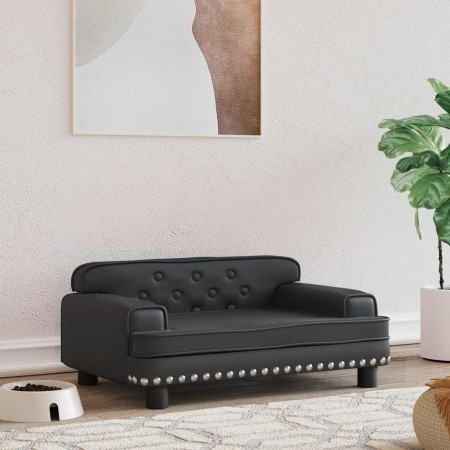 Cama para perros de cuero sintético negra 70x45x30 cm von , Betten für Hunde - Ref: Foro24-171889, Preis: 91,26 €, Rabatt: %