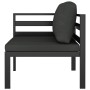 Sofá modular de esquina 1 ud con cojines aluminio antracita by , Modular outdoor sofas - Ref: Foro24-49239, Price: 278,64 €, ...