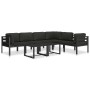 Sofá modular de esquina 1 ud con cojines aluminio antracita by , Modular outdoor sofas - Ref: Foro24-49239, Price: 278,64 €, ...